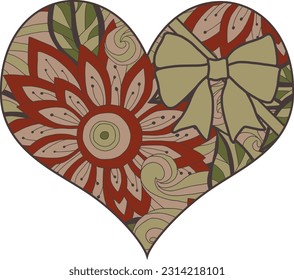 Corazón aislado sobre fondo blanco