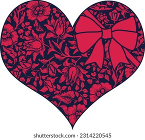 Heart isolated on white background