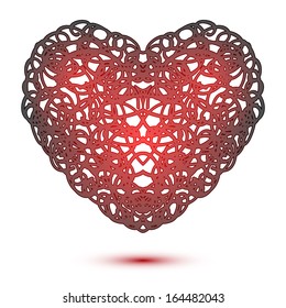 Heart isolated on white. Design element for banners, cards, etc