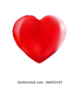 Heart. Isolated on white. Vector illustration