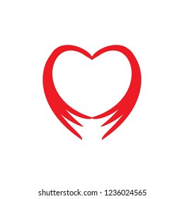 Heart isolated. Red sign on white background. Romantic silhouette symbol linked, join, love, passion and wedding. Colorful mark of valentine day. Design element. Vector illustration