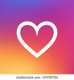 Heart isolated Stock Vector Illustration. 