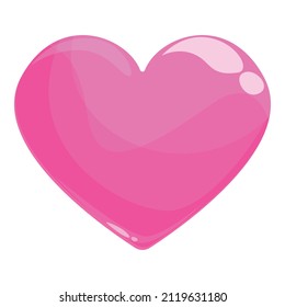 Heart jelly icon cartoon vector. Sweet candy. Gelatin gum
