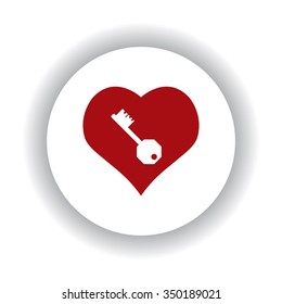 heart and key icon