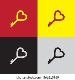heart key icon