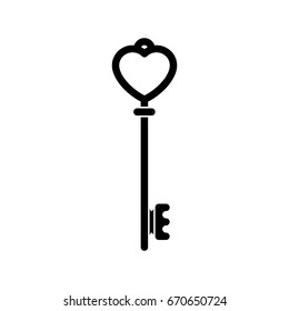 Heart Key Icon