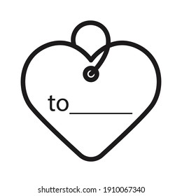 heart with key with sending greeting card to .  icon vector illustration isolated on white