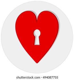heart keyhole
