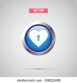 heart keyhole icon