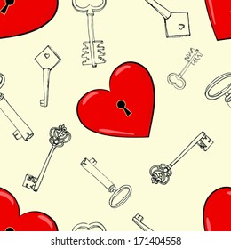 Heart and keys