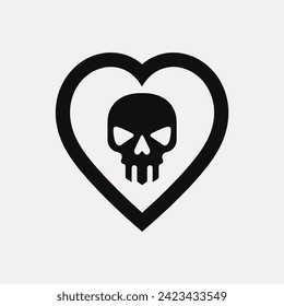 Heart kill icon - Simple Vector Illustration
