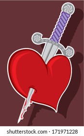 Heart and knife