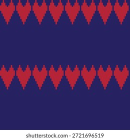 Heart Strickmuster nahtloses Design für Modetextilien, Strickwaren und Grafiken
