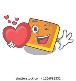 With heart kunafa bake on the character board