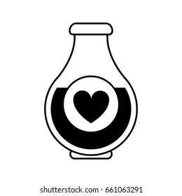 heart labeled flask or potion love valentines day related icon i
