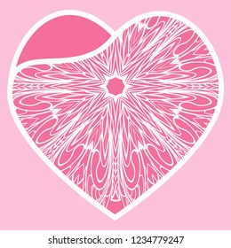 Heart Lace. Vector Illustration. Template For Greeting Cards, Envelopes, Wedding Invitations, Interior Elements.