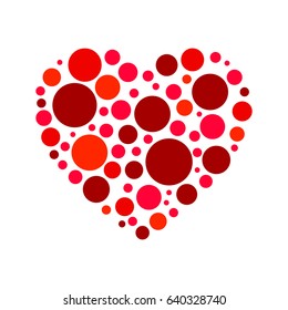 Heart of layers - stock vector