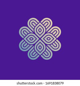 Heart leaf  logo vector design. Valentines day and love icon symbol. Eps10