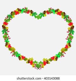 heart from leaves