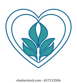 heart with leaves