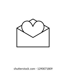 heart letters icon. Element of Valentine's Day icon for mobile concept and web apps. Detailed heart letters icon can be used for web and mobile