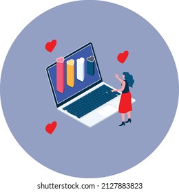 Heart Level Isolated Vector Illustration which can be easily Download