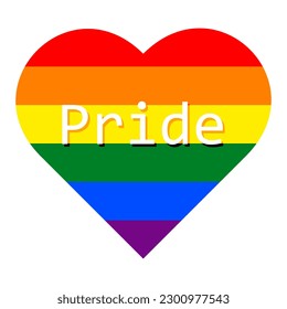Heart lgbt background, rainbow colors lgbt flag. Banner, poster, vector	

