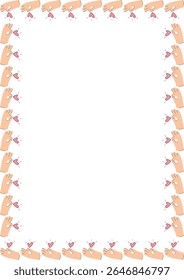 Quadro vazio de luz do coração. Coração, amor, romance ou coração dos namorados