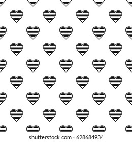 Heart LGBT pattern seamless in simple style vector illustration