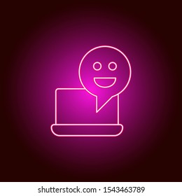Heart, lighting vector icon. Element of simple icon for websites, web design, mobile app, info graphics. Pink color. Neon vector