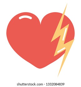 heart, lightning girl power.