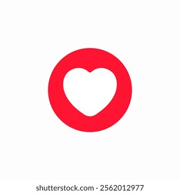 heart like button icon sign vector