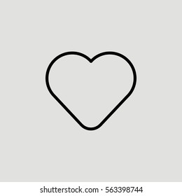 Heart Like Favorite Outline Vector Icon