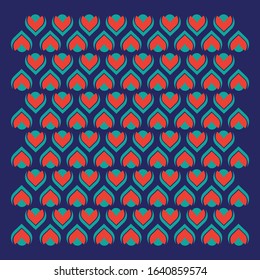 Heart like a flower background design.