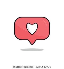 corazón como icono, corazón plano como icono.