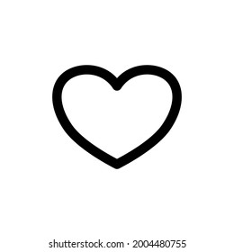 corazón, como icono y ilustración vectorial aislada en un fondo blanco. Calidad premium para aplicaciones móviles, interfaz de usuario, presentación y sitio web. icono de píxel perfecto