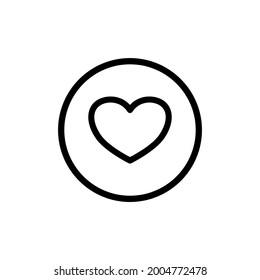 heart, like icon and  Vector illustration isolated on a white background. Premium quality for mobile apps, user interface, presentation, and website. pixel perfect icon