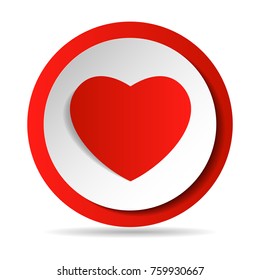 Heart Like icons set. Thumbs up illustration. Modern graphic elements for web banners, web sites, printed materials, infographics. Vector round thin line icons isolated on white background.