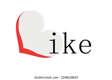 Heart and like vector icon