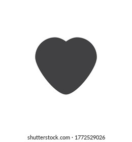 Heart, like vector icon. filled flat sign for mobile concept and web design. Love, heart glyph icon. Symbol, logo illustration. Vector graphics