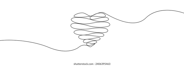 Heart line art drawing. Hand drawn heart isolated on white background. Heart sketch doodle. One line hearts. Love symbol collection continuous line. Valentine's Day symbol.