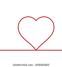 Heart and line background