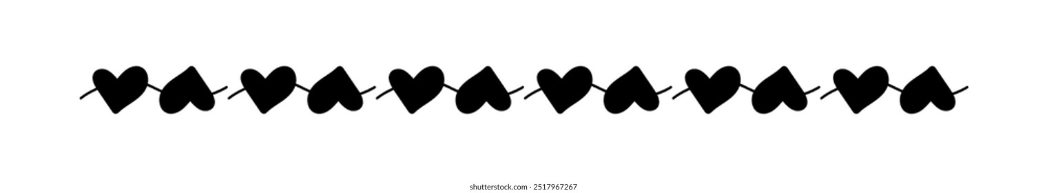 heart line doodle art, heart border outline, adorable heart, scribble heart