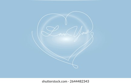 heart line draw, Love you slogan art Tees, Heart line logo icon, love, hearth, icon, hand, vector continuous, wedding lineart, health outline, I Love You Graphic with Heart.eps8