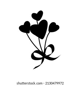 Heart Line Drawing. Continuous Line Drawing of Heart Trendy Minimalist Illustration. Love Symbol One Line Abstract Minimalist Contour Drawing.heart - Vector icon.