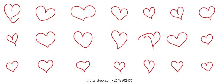 Heart line. Hearts continuous one line drawing. Hand drawn art oneline icon. Love design. Hand draw hearth sketch. Single lineart. Wedding black print isolated on white background. Vector illustration