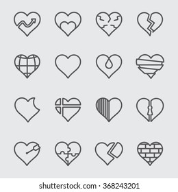 Heart line icon