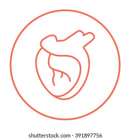 Heart line icon.