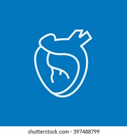 Heart line icon.