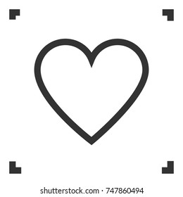 Heart line icon
